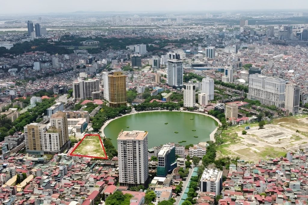 Dự án 148 Giảng Võ: Điều chỉnh quy hoạch quan trọng tại trung tâm Hà Nội 2 Khu đất "VÀNG" 148 Giảng Võ (được khoanh đỏ) nằm giữa trung tâm quận Ba Đình