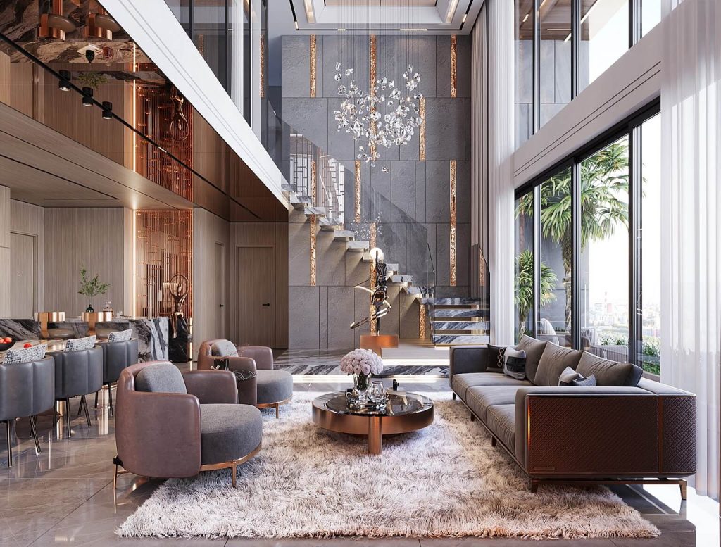 Duplex Vinhomes Giảng Võ | Không Gian Sống Độc Đáo 2 Phối cảnh căn hộ Duplex Vinhomes Giảng Võ - Minh họa