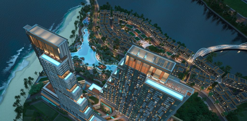 Phối cảnh từ trên cao dự án Aria Bay