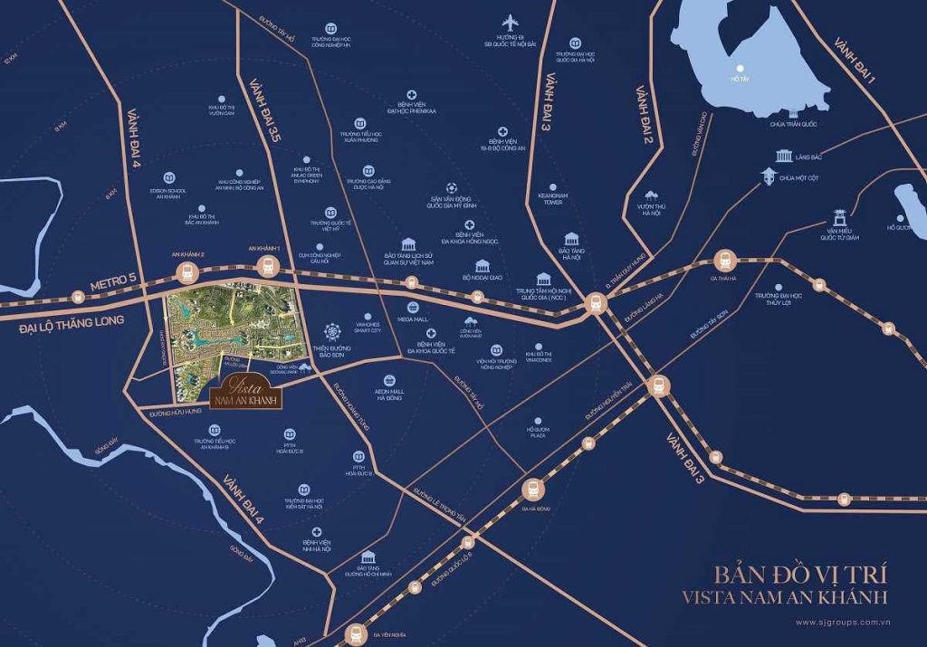 Dự Án Metropoli5 Nam An Khánh: Cơ Hội Sinh Lời Vượt Trội Tại Tây Hà Nội 2 Metropoli5 nằm trong đại đô thị Nam An Khánh