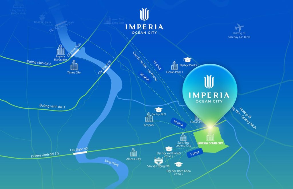 Imperia Ocean City The Parkland: Phân Tích Chuyên Sâu Cơ Hội Sinh Lời Bền Vững 2 Vị trí dự án Imperia Ocean City
