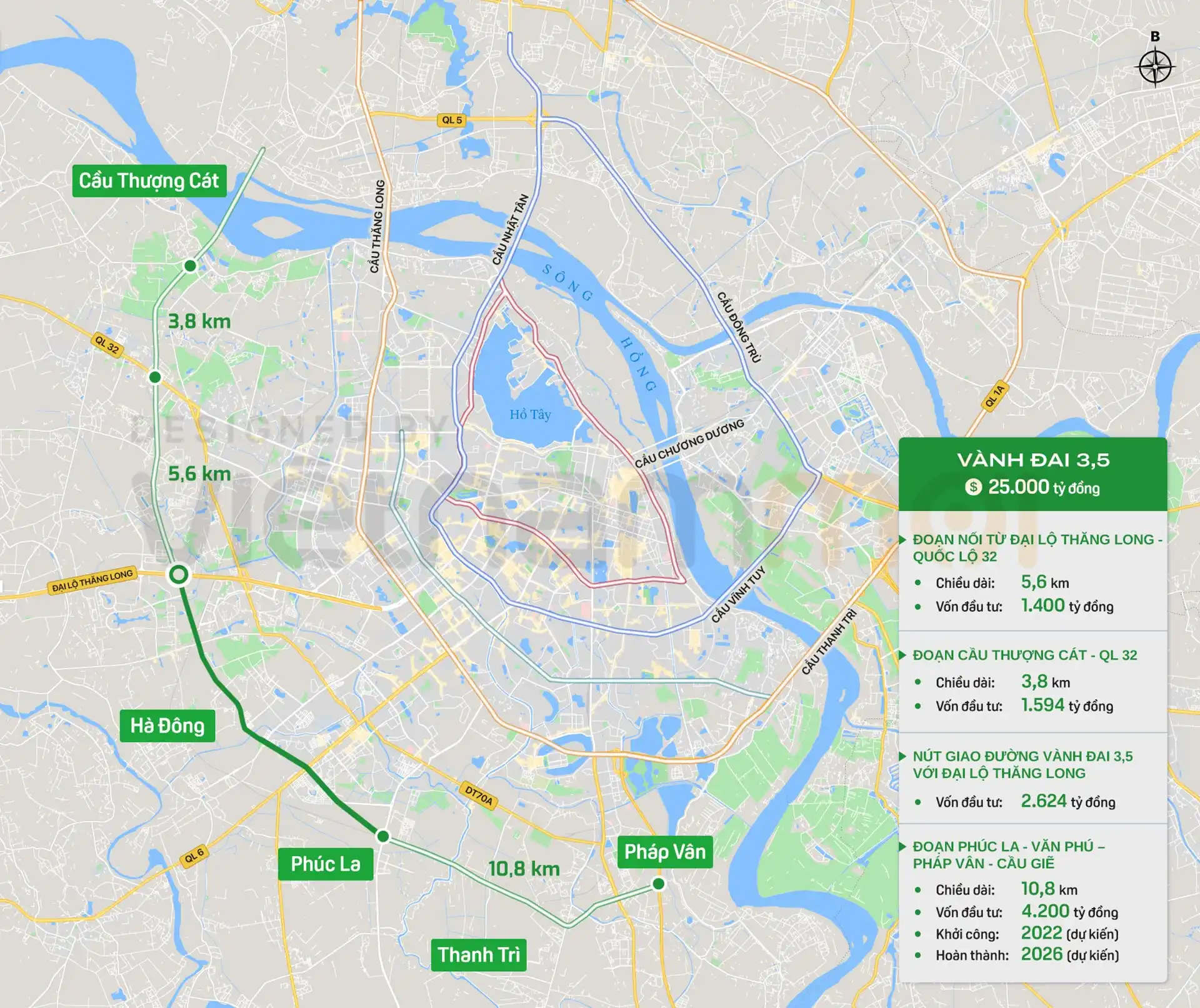 Quy hoạch vành đai 3.5 Hà Nội