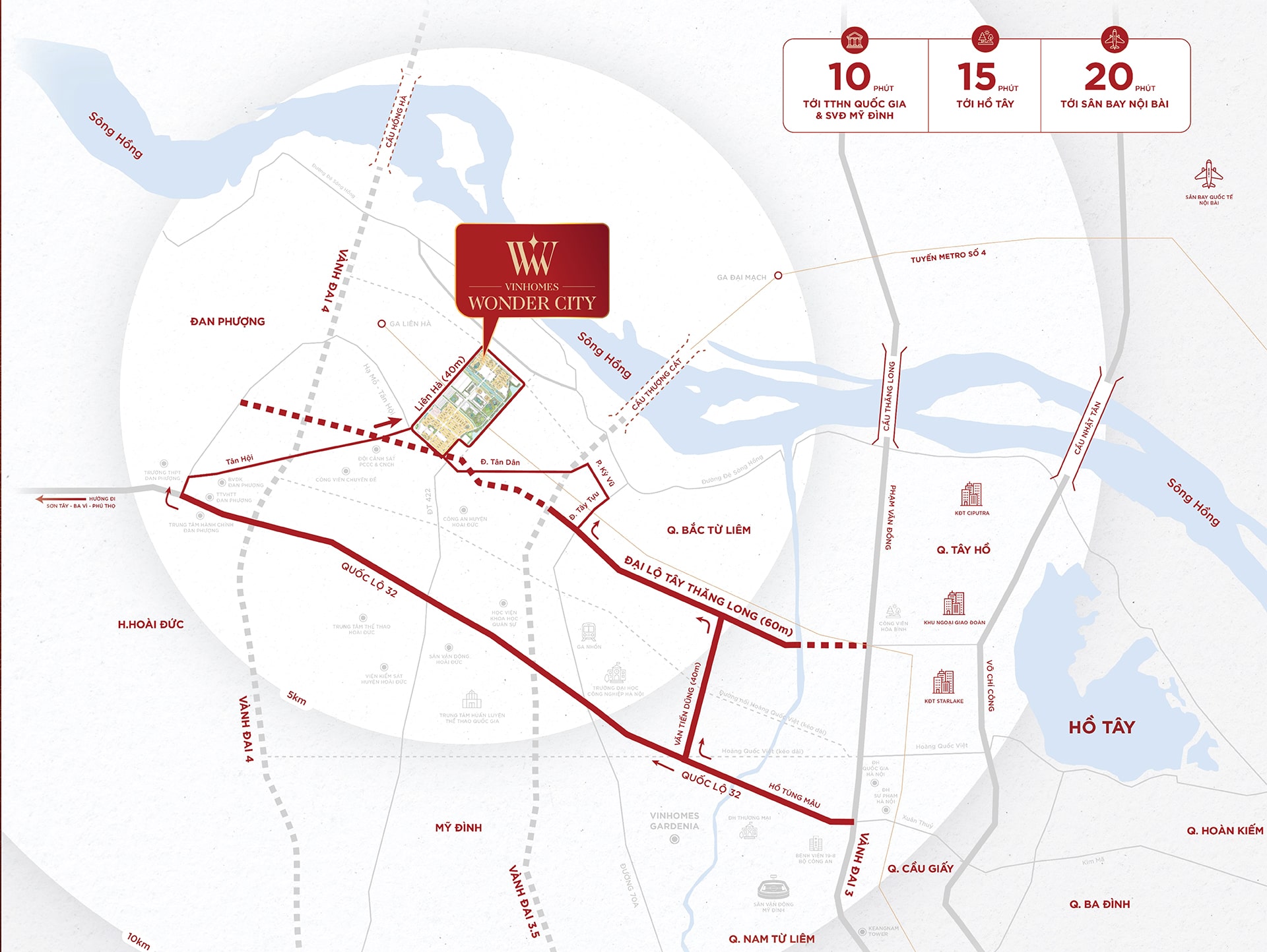Vị trí dự án Vinhomes Đan Phượng Hà Nội Vị trí dự án Vinhomes Đan Phượng Hà Nội
