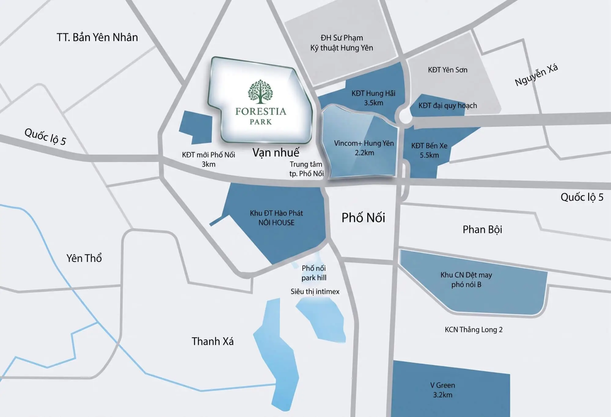 Bản đồ vị trí dự án Forestia Park Bản đồ vị trí dự án Forestia Park